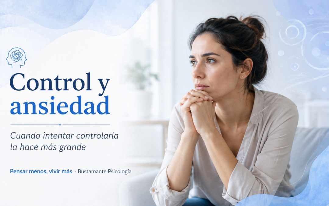 Intentar controlar la ansiedad puede aliviarte a corto plazo, pero también puede atraparte. Aprende una herramienta sencilla para soltar el control y avanzar